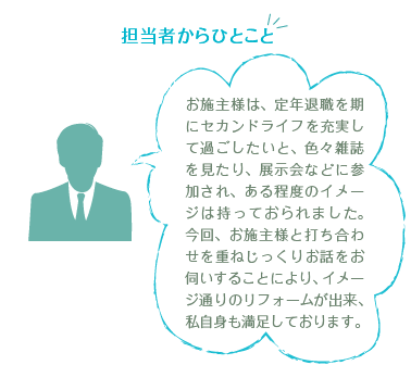 �S���҂���ЂƂ��Ɓ@���{��l�́A��N�ސE�����ɃZ�J���h���C�t���[�����ĉ߂��������ƁA�F�X�G����������A�W����ȂǂɎQ������A������x�̃C���[�W�͎����Ă����܂����B����A���{��l�Ƒł����킹���d�˂������肨�b�����f�����邱�Ƃɂ��A�C���[�W�ʂ�̃��t�H�[�����o���A�����g���������Ă���܂��B