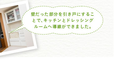 �ǂ����������������˂ɂ��邱�ƂŁA�L�b�`���ƃh���b�V���O���[���֓������ł��܂����B