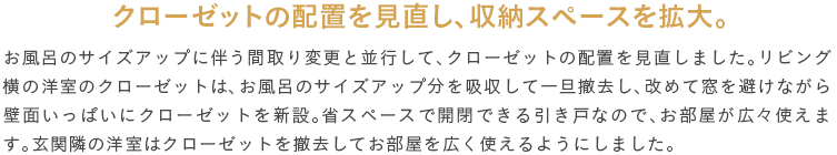 �N���[�[�b�g�̔z�u���������A���[�X�y�[�X���g��B�����C�̃T�C�Y�A�b�v�ɔ����Ԏ��ύX�ƕ��s���āA�N���[�[�b�g�̔z�u���������܂����B���r���O���̗m���̃N���[�[�b�g�́A�����C�̃T�C�Y�A�b�v�����z�����Ĉ�U�P�����A���߂đ�������Ȃ���ǖʂ����ς��ɃN���[�[�b�g��V�݁B�ȃX�y�[�X�ŊJ�ł�������˂Ȃ̂ŁA���������L�X�g���܂��B���ׂ̗֗m���̓N���[�[�b�g��P�����Ă��������L���g����悤�ɂ��܂����B