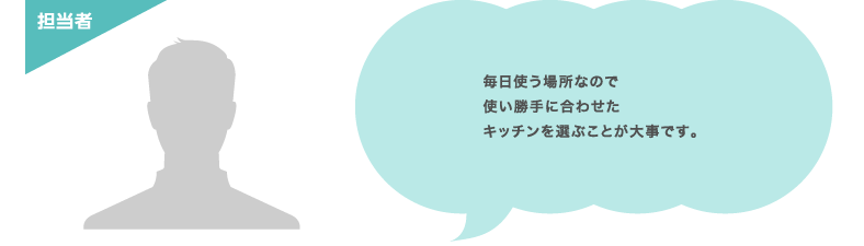 �����g���ꏊ�Ȃ̂Ŏg������ɍ��킹���L�b�`����I�Ԃ��Ƃ��厖�ł��B